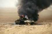 В Пісках згоріли сім танків російських окупантів