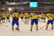 Як українські хокеїсти прокричали «Слава Україні!» на чемпіонаті світу.Відео