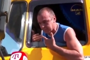 Битва за Крим:комбат «Правого сектора» поставив на місце  водія з Донецька.Відео