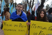 Біля посольства Росії в Анкарі протестували проти окупації Криму