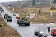 Американську військову колону в Чехії зустрічали українськими прапорами