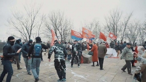 У Києві "Азов" та патріоти  розігнали мітинг комуністів