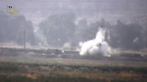 Сирійські повстанці підірвали КамАЗ з російськими вояками.Відео